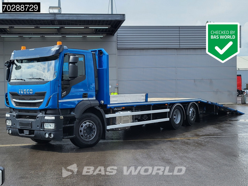 Iveco X-Way 420 6X2 Machine transporter Hydraulic Ramp Winch Lift+steering axle ACC Euro 6 - Автовоз камион: снимка 1 Iveco X-Way 420 6X2 Machine transporter Hydraulic Ramp Winch Lift+steering axle ACC Euro 6 - Автовоз камион: снимка 1