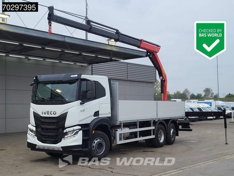 Iveco X-Way 420 6X2 UNUSED Palfinger PK19001 SLD5 Crane Lift+steering-Axle ACC Euro 6 - Бордови камион, Камион с кран: снимка 1 Iveco X-Way 420 6X2 UNUSED Palfinger PK19001 SLD5 Crane Lift+steering-Axle ACC Euro 6 - Бордови камион, Камион с кран: снимка 1