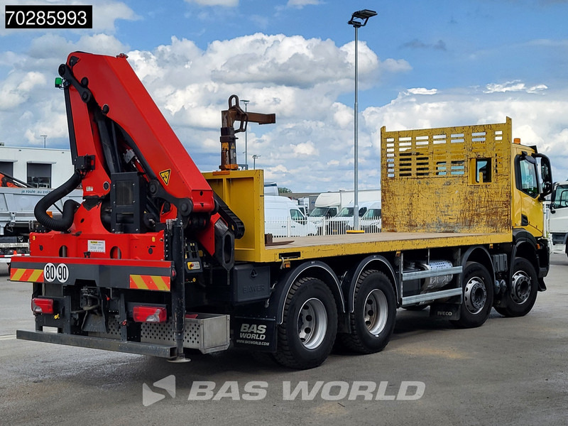 Бордови камион, Камион с кран Iveco X-Way 480 8X4 Palfinger PK22002 EH Kran Crane Rotator Retarder Euro 6: снимка 12