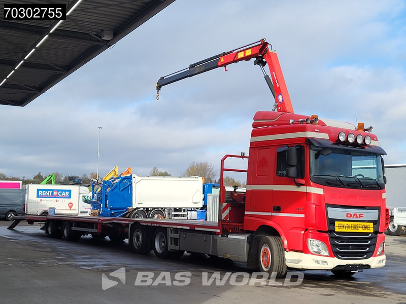 DAF XF 440 XF 6X2 NL-Truck Transporter APK HMF 900-K2 crane Winch Lift-Lenkachse Euro 6 - Камион, Камион с кран: снимка 2 DAF XF 440 XF 6X2 NL-Truck Transporter APK HMF 900-K2 crane Winch Lift-Lenkachse Euro 6 - Камион, Камион с кран: снимка 2