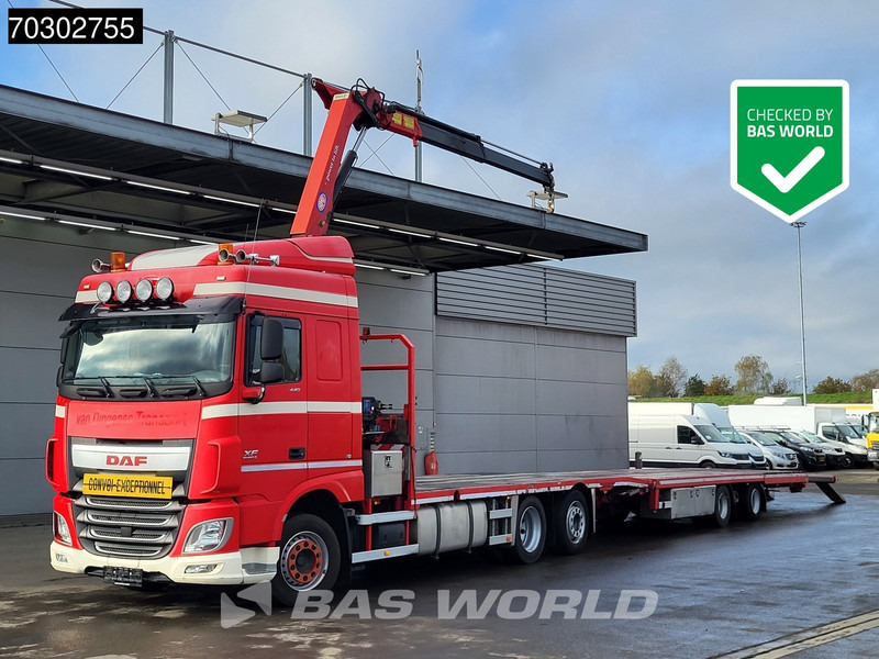 DAF XF 440 XF 6X2 NL-Truck Transporter APK HMF 900-K2 crane Winch Lift-Lenkachse Euro 6 - Камион, Камион с кран: снимка 1 DAF XF 440 XF 6X2 NL-Truck Transporter APK HMF 900-K2 crane Winch Lift-Lenkachse Euro 6 - Камион, Камион с кран: снимка 1