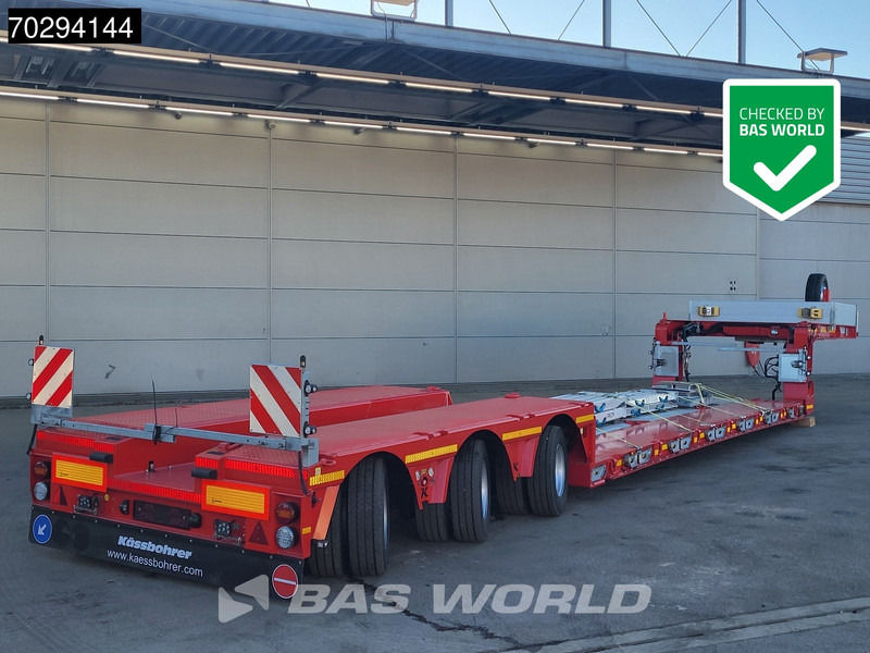 Kässbohrer LB3E 4 axles Extenable 540cm Gooseneck 3xSteeringaxle - Нискорамна площадка полуремарке: снимка 1 Kässbohrer LB3E 4 axles Extenable 540cm Gooseneck 3xSteeringaxle - Нискорамна площадка полуремарке: снимка 1