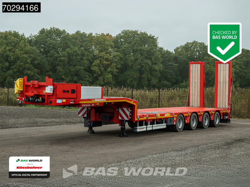 Kässbohrer LB4E 3 axles Extendable Ramps 1x Lift 3x Steering Axle - Нискорамна площадка полуремарке: снимка 1 Kässbohrer LB4E 3 axles Extendable Ramps 1x Lift 3x Steering Axle - Нискорамна площадка полуремарке: снимка 1