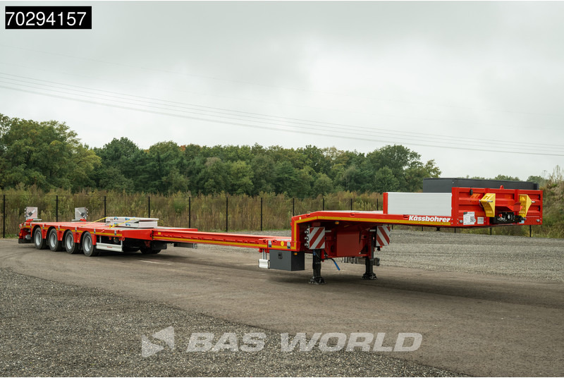 Kässbohrer LB4E 4 axles Extendable - 615cm 1x Lift + 2xSteering Axle - Нискорамна площадка полуремарке: снимка 3 Kässbohrer LB4E 4 axles Extendable - 615cm 1x Lift + 2xSteering Axle - Нискорамна площадка полуремарке: снимка 3