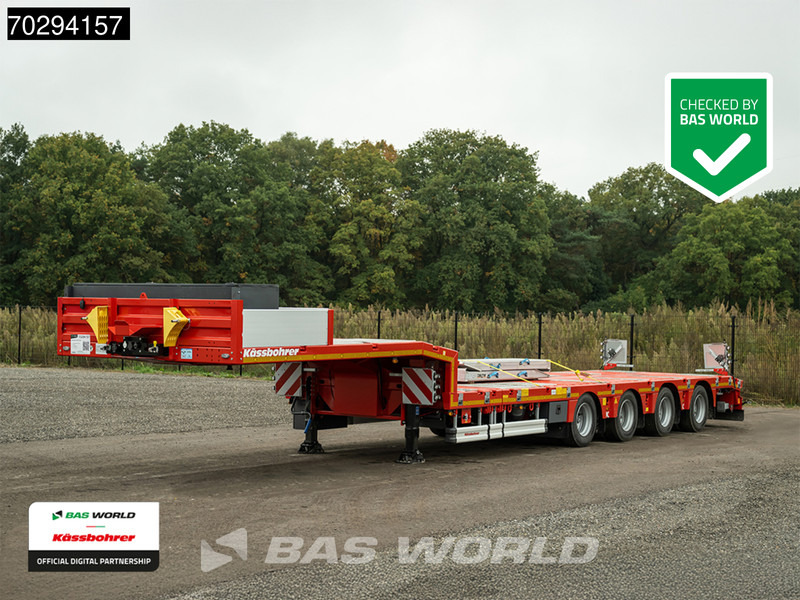 Kässbohrer LB4E 4 axles Extendable - 615cm 1x Lift + 2xSteering Axle - Нискорамна площадка полуремарке: снимка 1 Kässbohrer LB4E 4 axles Extendable - 615cm 1x Lift + 2xSteering Axle - Нискорамна площадка полуремарке: снимка 1