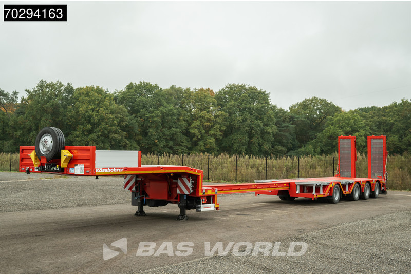 Kässbohrer LB4E 4 axles Hydr. Ramps 620cm-Extendable Lift+ 2x Steering Axle - Нискорамна площадка полуремарке: снимка 2 Kässbohrer LB4E 4 axles Hydr. Ramps 620cm-Extendable Lift+ 2x Steering Axle - Нискорамна площадка полуремарке: снимка 2