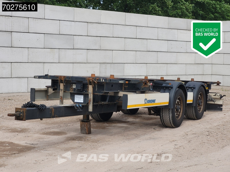 Krone ZZ20A - Бордово ремарке/ Платформа: снимка 1 Krone ZZ20A - Бордово ремарке/ Платформа: снимка 1