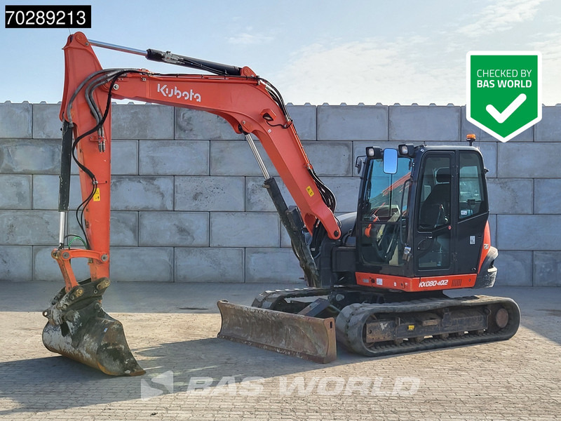 Kubota KX080-4a2 A/C - Мини багер: снимка 1 Kubota KX080-4a2 A/C - Мини багер: снимка 1