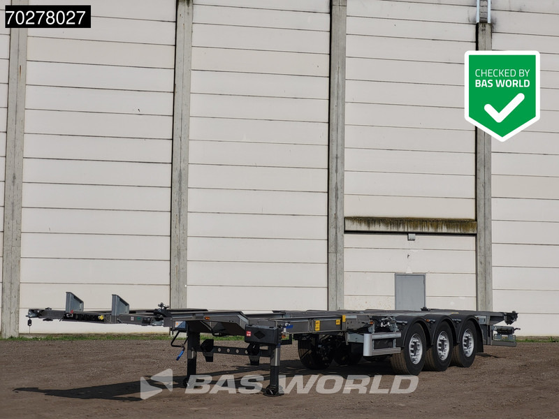 Lecitrailer SR3EC 3 axles UNUSED Liftachse Multi'45 - Контейнеровоз/ Сменна каросерия полуремарке: снимка 1 Lecitrailer SR3EC 3 axles UNUSED Liftachse Multi'45 - Контейнеровоз/ Сменна каросерия полуремарке: снимка 1