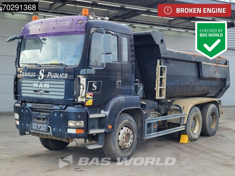 MAN TGA 33.360 6X4 BROKEN ENGINE 13m3 Meiller tipper Steel suspension Manual Euro 4 - Самосвал камион: снимка 1 MAN TGA 33.360 6X4 BROKEN ENGINE 13m3 Meiller tipper Steel suspension Manual Euro 4 - Самосвал камион: снимка 1