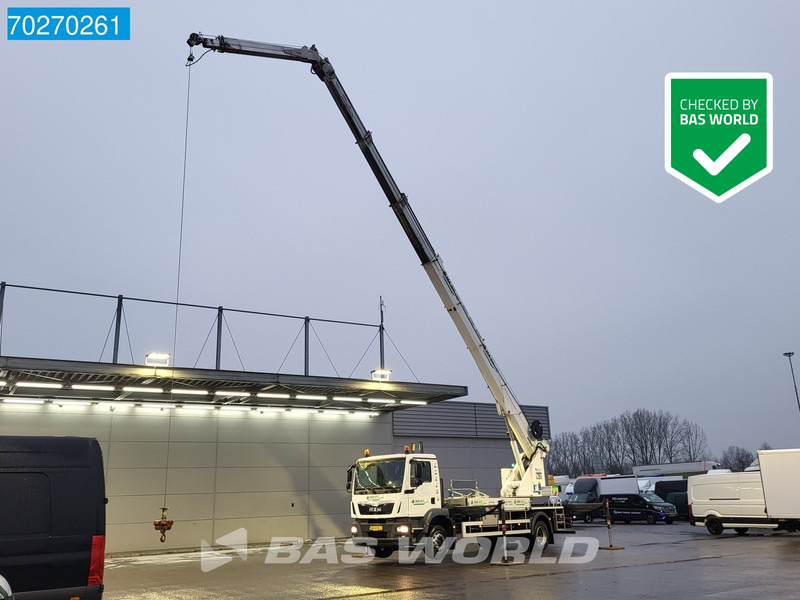 MAN TGM 18.250 4X2 44mtrs Böcker AK44/4000 Hubarbeitsbühne Manual Euro 6 - Камион с кран: снимка 1 MAN TGM 18.250 4X2 44mtrs Böcker AK44/4000 Hubarbeitsbühne Manual Euro 6 - Камион с кран: снимка 1