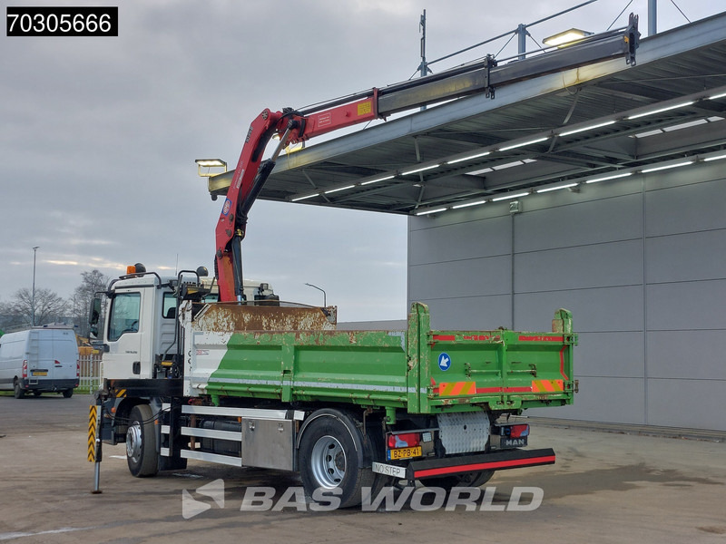 MAN TGM 18.290 4X2 HMF1035-K2 Crane Kran 6m3 3-side tipper Automatic Euro 5 - Самосвал камион, Камион с кран: снимка 2 MAN TGM 18.290 4X2 HMF1035-K2 Crane Kran 6m3 3-side tipper Automatic Euro 5 - Самосвал камион, Камион с кран: снимка 2