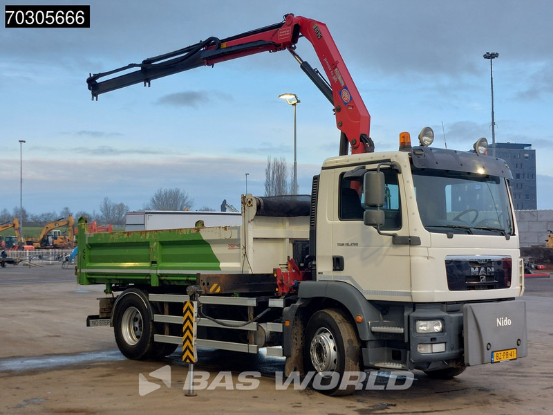 MAN TGM 18.290 4X2 HMF1035-K2 Crane Kran 6m3 3-side tipper Automatic Euro 5 - Самосвал камион, Камион с кран: снимка 3 MAN TGM 18.290 4X2 HMF1035-K2 Crane Kran 6m3 3-side tipper Automatic Euro 5 - Самосвал камион, Камион с кран: снимка 3