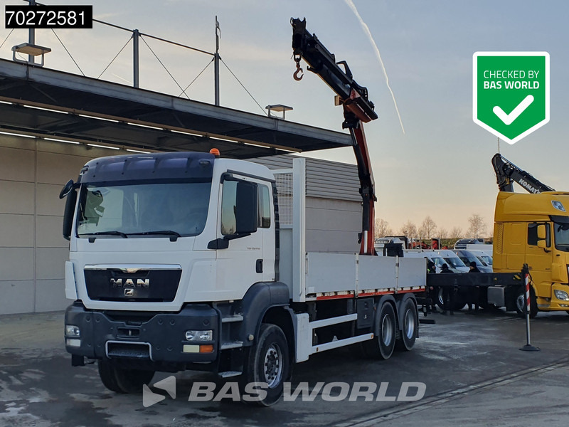 MAN TGS 26.440 6X4 Palfinger PK18002 EH Kran Crane Manual Remote Euro 5 - Бордови камион, Камион с кран: снимка 1 MAN TGS 26.440 6X4 Palfinger PK18002 EH Kran Crane Manual Remote Euro 5 - Бордови камион, Камион с кран: снимка 1
