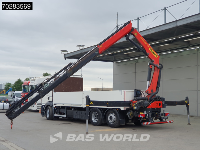 Бордови камион, Камион с кран MAN TGS 26.470 6X2 Palfinger PK22002-EH Kran Crane Liftachse Navi Euro 6: снимка 5