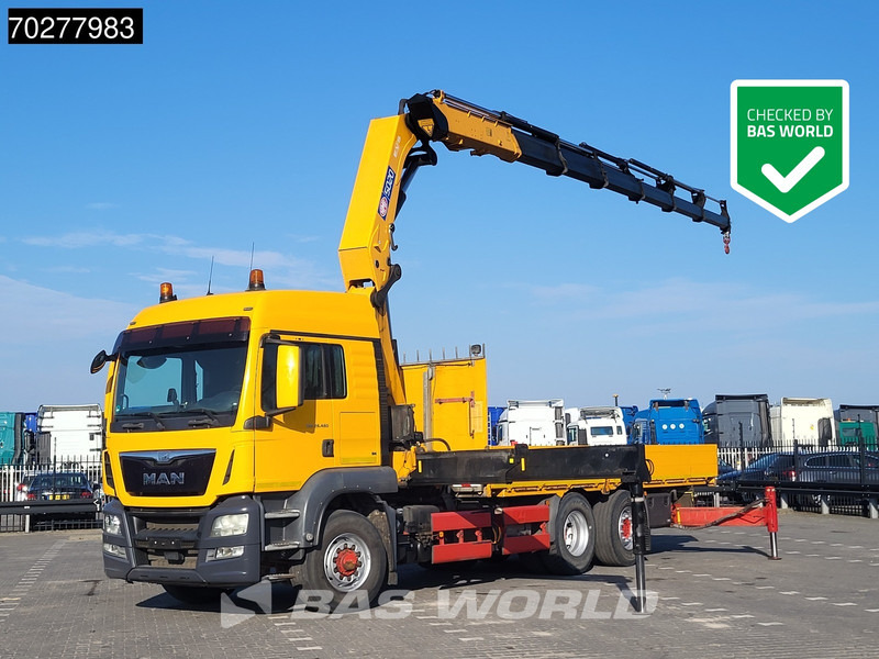 MAN TGS 26.480 6X4 HMF 5020-K6 Crane Kran Hydrodrive Lift+Lenkachse Euro 6 - Бордови камион, Камион с кран: снимка 1 MAN TGS 26.480 6X4 HMF 5020-K6 Crane Kran Hydrodrive Lift+Lenkachse Euro 6 - Бордови камион, Камион с кран: снимка 1