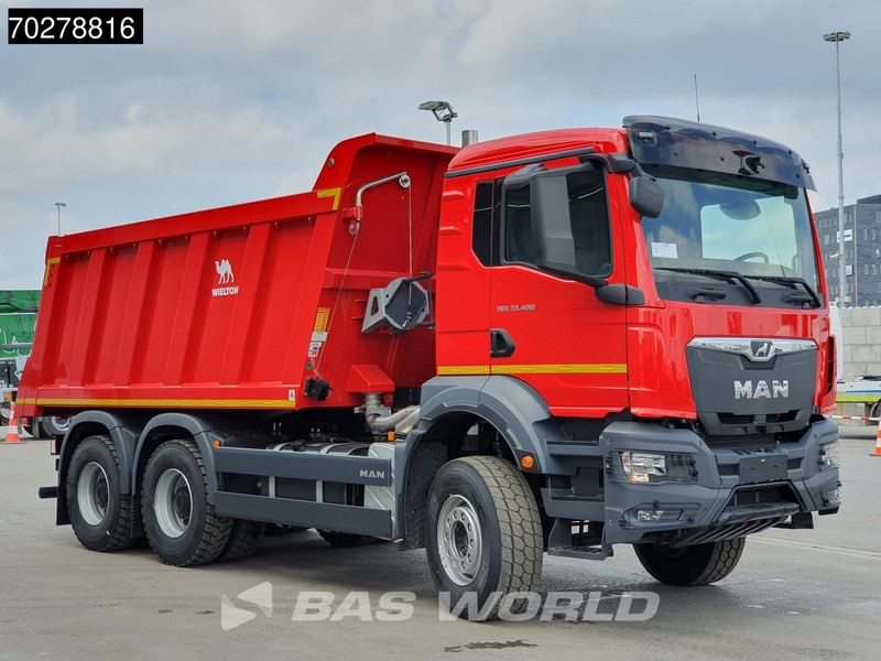 Нови Самосвал камион MAN TGS 33.400 6X4 NEW! 16m3 Wielton tipper Manual Body heating Big-Axle Euro 5: снимка 6