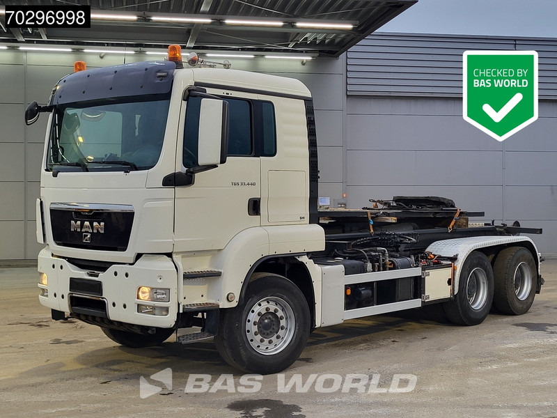 MAN TGS 33.440 6X4 25Ton AJK NHS25-5930 hooklift with 5th wheel Wechselsystem Manual Big-Axle Euro 5 - Мултилифт с кука камион: снимка 1 MAN TGS 33.440 6X4 25Ton AJK NHS25-5930 hooklift with 5th wheel Wechselsystem Manual Big-Axle Euro 5 - Мултилифт с кука камион: снимка 1