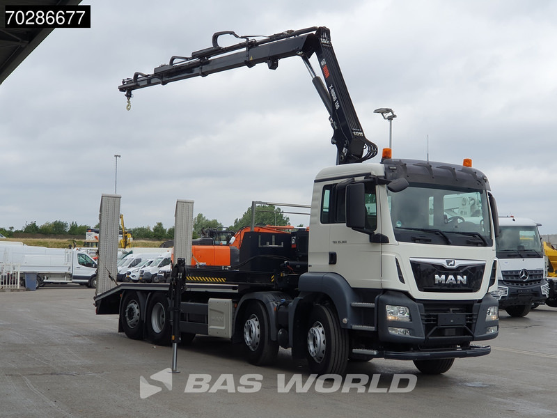 MAN TGS 35.360 8X2 HIAB X-Hiduo 158 BS-3 Crane Lift+lenkasche Machine transporter Euro 6 - Автовоз камион, Камион с кран: снимка 3 MAN TGS 35.360 8X2 HIAB X-Hiduo 158 BS-3 Crane Lift+lenkasche Machine transporter Euro 6 - Автовоз камион, Камион с кран: снимка 3