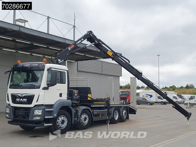 MAN TGS 35.360 8X2 HIAB X-Hiduo 158 BS-3 Crane Lift+lenkasche Machine transporter Euro 6 - Автовоз камион, Камион с кран: снимка 5 MAN TGS 35.360 8X2 HIAB X-Hiduo 158 BS-3 Crane Lift+lenkasche Machine transporter Euro 6 - Автовоз камион, Камион с кран: снимка 5