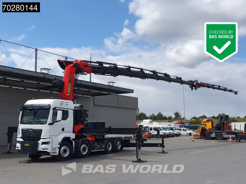 MAN TGS 35.520 8X4 Palfinger PK135.002 TEC 7 Kran Crane Hydrodrive Lift+steering axle Navi LED Euro 6 - Бордови камион, Камион с кран: снимка 1 MAN TGS 35.520 8X4 Palfinger PK135.002 TEC 7 Kran Crane Hydrodrive Lift+steering axle Navi LED Euro 6 - Бордови камион, Камион с кран: снимка 1