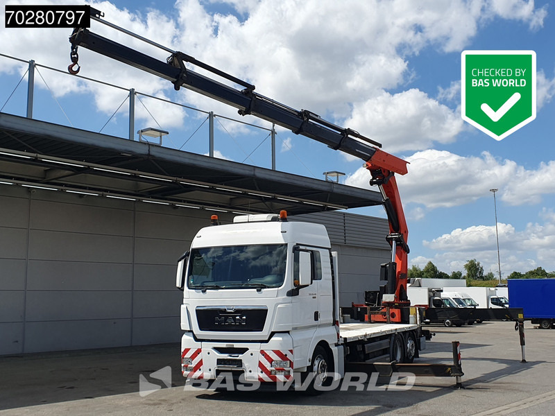 MAN TGX 26.440 6X2 Palfinger PK 53002 SH Kran Crane Steering Axle Automatic Euro 5 - Бордови камион, Камион с кран: снимка 1 MAN TGX 26.440 6X2 Palfinger PK 53002 SH Kran Crane Steering Axle Automatic Euro 5 - Бордови камион, Камион с кран: снимка 1