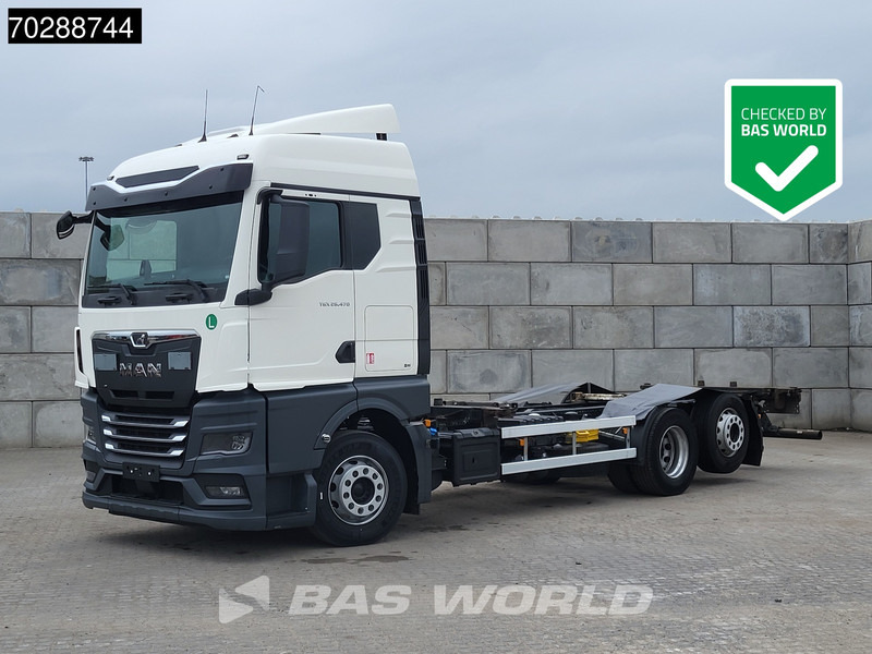 Контейнеровоз/ Сменна каросерия камион MAN TGX 26.470 6X2 BDF Retarder Lift Axle Standklima Automatic LED Euro 6: снимка 1
