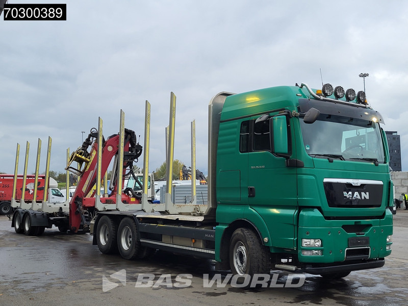 MAN TGX 26.540 6X4 Combi TAJFUN L150Z.96 woodcrane Holztransport Manual Retarder Euro 5 - Камион за дърва, Камион с кран: снимка 3 MAN TGX 26.540 6X4 Combi TAJFUN L150Z.96 woodcrane Holztransport Manual Retarder Euro 5 - Камион за дърва, Камион с кран: снимка 3