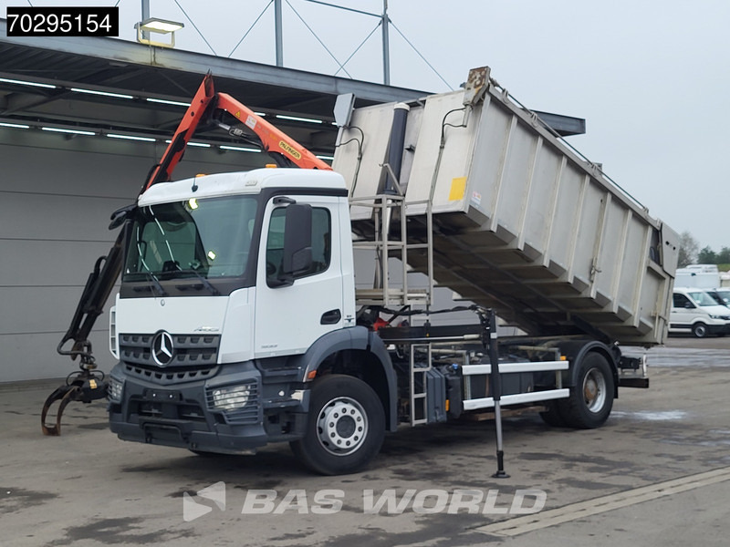 Mercedes-Benz Actros 1833 4X2 Palfinger PK7.501 SLD Kran Crane 17m3 tipper Big-Axle Euro 6 - Самосвал камион, Камион с кран: снимка 5 Mercedes-Benz Actros 1833 4X2 Palfinger PK7.501 SLD Kran Crane 17m3 tipper Big-Axle Euro 6 - Самосвал камион, Камион с кран: снимка 5