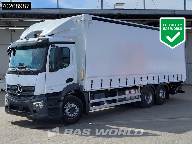 Mercedes-Benz Actros 2532 6X2 NEW 2000kg Ladebordwand Navi Lenkachse Euro 6 - Камион с брезент: снимка 1 Mercedes-Benz Actros 2532 6X2 NEW 2000kg Ladebordwand Navi Lenkachse Euro 6 - Камион с брезент: снимка 1