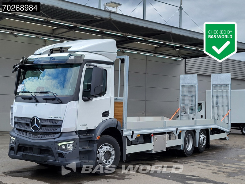 Mercedes-Benz Actros 2532 6X2 NEW! Machine tansporter Oprijwagen Lenkachse Navi Euro 6 - Автовоз камион: снимка 1 Mercedes-Benz Actros 2532 6X2 NEW! Machine tansporter Oprijwagen Lenkachse Navi Euro 6 - Автовоз камион: снимка 1