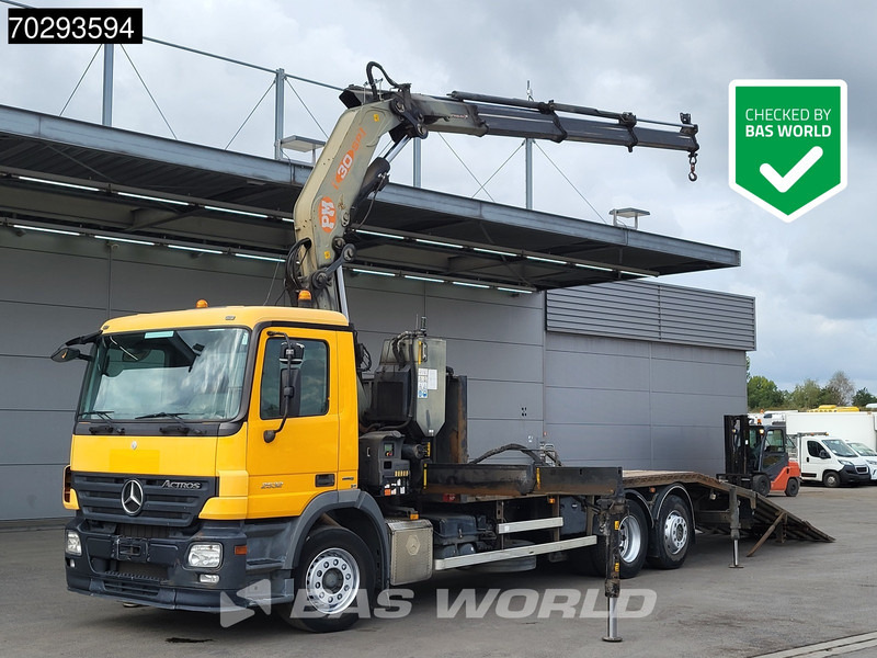 Mercedes-Benz Actros 2532 6X2 PM 30 T/M Crane Kran Remote Lift+Steering Axle 3-Pedals - Бордови камион, Камион с кран: снимка 1 Mercedes-Benz Actros 2532 6X2 PM 30 T/M Crane Kran Remote Lift+Steering Axle 3-Pedals - Бордови камион, Камион с кран: снимка 1