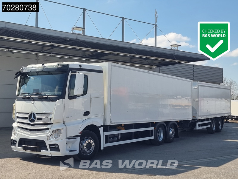 Mercedes-Benz Actros 2543 6X2 Combi Retarder ACC Navi Ladebordwand 360°camera Euro 6 - Камион фургон: снимка 1 Mercedes-Benz Actros 2543 6X2 Combi Retarder ACC Navi Ladebordwand 360°camera Euro 6 - Камион фургон: снимка 1