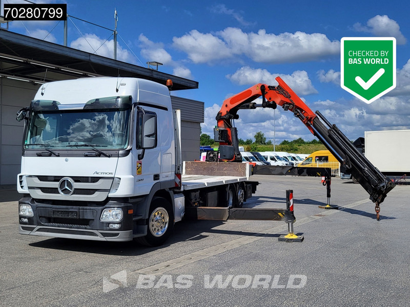 Mercedes-Benz Actros 2544 6X2 Lift-Lenkachse Kraan Hydrauliek Euro 5 - Бордови камион, Камион с кран: снимка 1 Mercedes-Benz Actros 2544 6X2 Lift-Lenkachse Kraan Hydrauliek Euro 5 - Бордови камион, Камион с кран: снимка 1