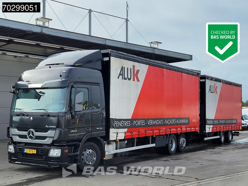 Mercedes-Benz Actros 2544 6X2 NL-Combi Siding roof Lift-Axle Forklift preparation Automatic Euro 5 - Камион с брезент: снимка 1 Mercedes-Benz Actros 2544 6X2 NL-Combi Siding roof Lift-Axle Forklift preparation Automatic Euro 5 - Камион с брезент: снимка 1