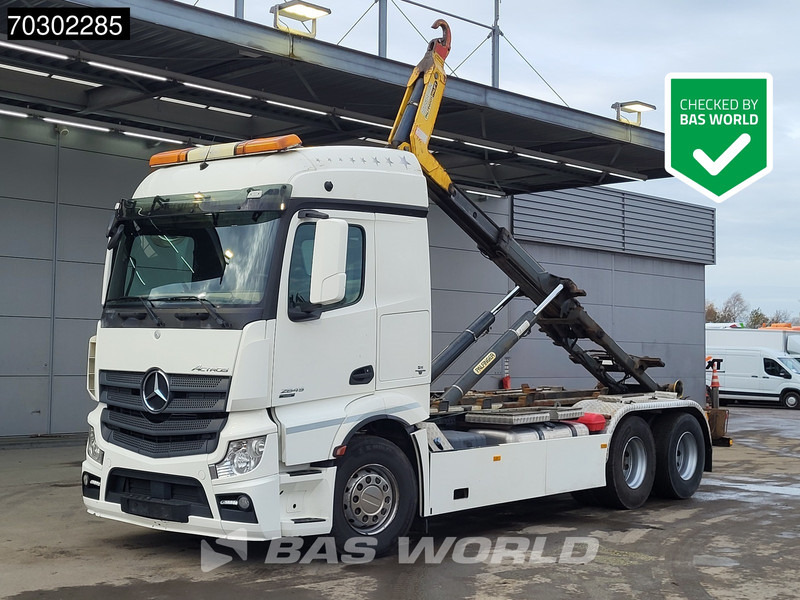 Mercedes-Benz Actros 2645 6X2 Palfinger Pallift containersystem Lift-Axle Automatic Euro 6 - Мултилифт с кука камион: снимка 1 Mercedes-Benz Actros 2645 6X2 Palfinger Pallift containersystem Lift-Axle Automatic Euro 6 - Мултилифт с кука камион: снимка 1