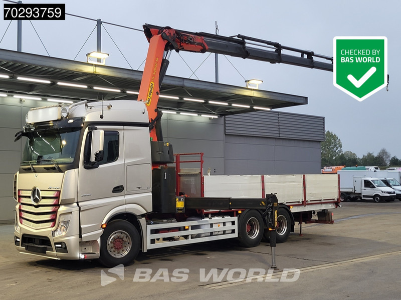 Mercedes-Benz Actros 2653 Actros 6X4 Palfinger PK34002 SH Kran Crane Retarder Xenon Euro 6 - Бордови камион, Камион с кран: снимка 1 Mercedes-Benz Actros 2653 Actros 6X4 Palfinger PK34002 SH Kran Crane Retarder Xenon Euro 6 - Бордови камион, Камион с кран: снимка 1