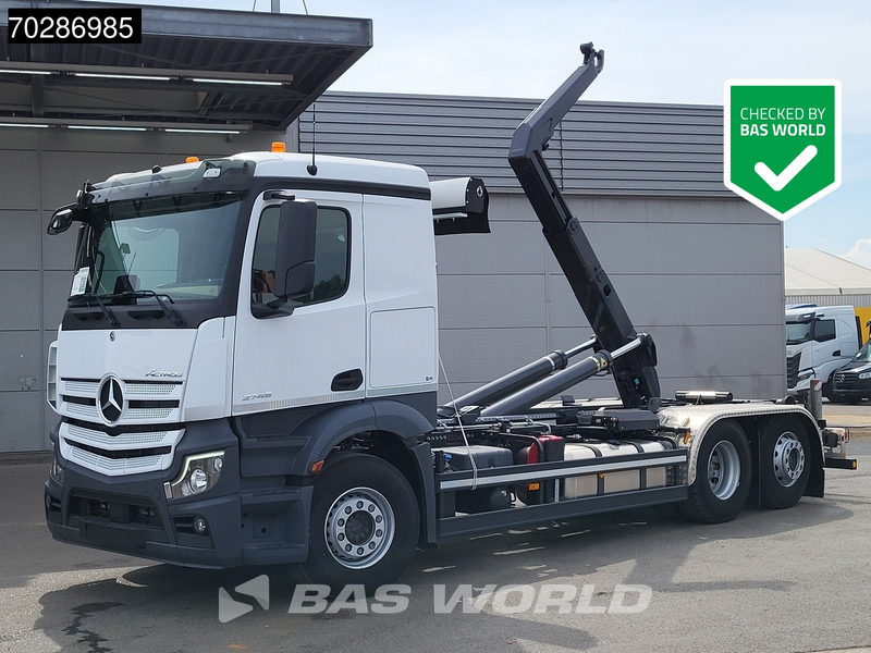 Mercedes-Benz Actros 2745 6X2 NEW! Meiller RS21-70 Abrollkipper Lift-Lenkasche Retarder PPC Navi Automatic - Мултилифт с кука камион: снимка 1 Mercedes-Benz Actros 2745 6X2 NEW! Meiller RS21-70 Abrollkipper Lift-Lenkasche Retarder PPC Navi Automatic - Мултилифт с кука камион: снимка 1