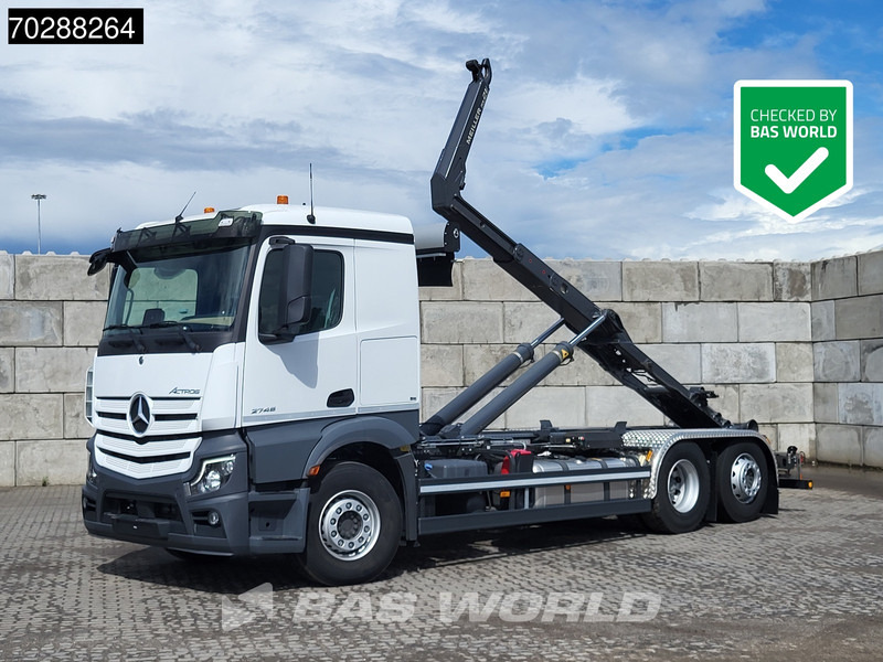 Mercedes-Benz Actros 2745 6X2 NEW! Meiller RS21-70 Hooklift Retarder Lift+Steering Axle PPC Navi - Мултилифт с кука камион: снимка 1 Mercedes-Benz Actros 2745 6X2 NEW! Meiller RS21-70 Hooklift Retarder Lift+Steering Axle PPC Navi - Мултилифт с кука камион: снимка 1