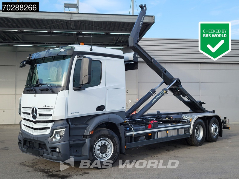 Mercedes-Benz Actros 2745 6X2 New! Meiller RS21.70 Abrollkipper Retarder Lift-Lenk Asche Navi Automatic - Мултилифт с кука камион: снимка 1 Mercedes-Benz Actros 2745 6X2 New! Meiller RS21.70 Abrollkipper Retarder Lift-Lenk Asche Navi Automatic - Мултилифт с кука камион: снимка 1