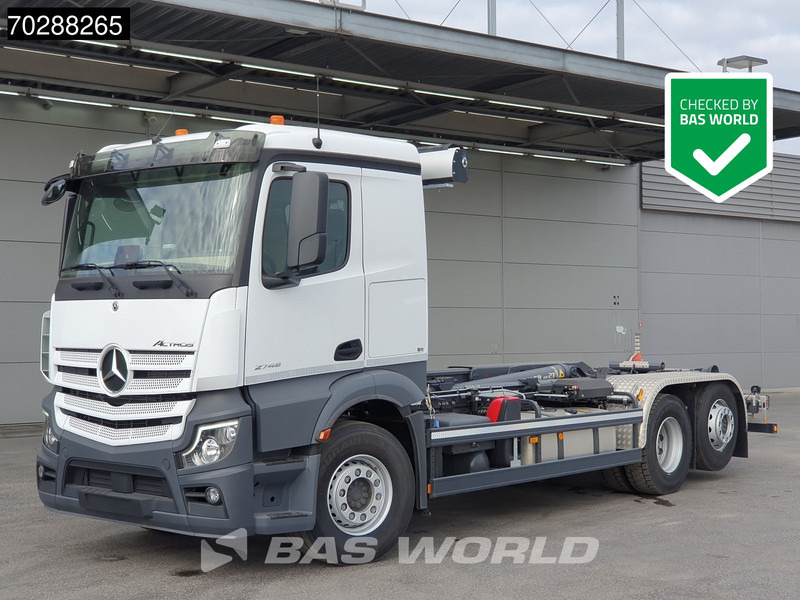 Mercedes-Benz Actros 2745 6X2 New! Meiller RS21 70 Hooklift Retarder Lift+Steering-Axle Navi Autoamtic Euro 6 - Мултилифт с кука камион: снимка 1 Mercedes-Benz Actros 2745 6X2 New! Meiller RS21 70 Hooklift Retarder Lift+Steering-Axle Navi Autoamtic Euro 6 - Мултилифт с кука камион: снимка 1