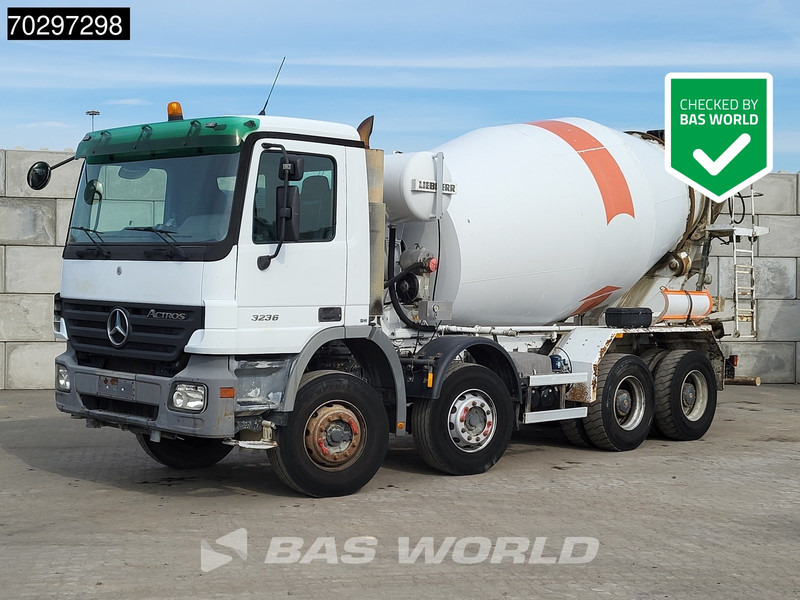 Mercedes-Benz Actros 3236 8X4 9m3 Liebherr 3-Pedals Steelsuspension Big-Axle Euro 3 - Бетоновоз: снимка 1 Mercedes-Benz Actros 3236 8X4 9m3 Liebherr 3-Pedals Steelsuspension Big-Axle Euro 3 - Бетоновоз: снимка 1