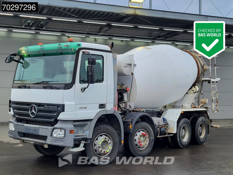 Mercedes-Benz Actros 3236 8X4 9m3 Liebherr Mixer Big-Axle Steelsuspension 3-Pedals Euro 3 - Бетоновоз: снимка 1 Mercedes-Benz Actros 3236 8X4 9m3 Liebherr Mixer Big-Axle Steelsuspension 3-Pedals Euro 3 - Бетоновоз: снимка 1