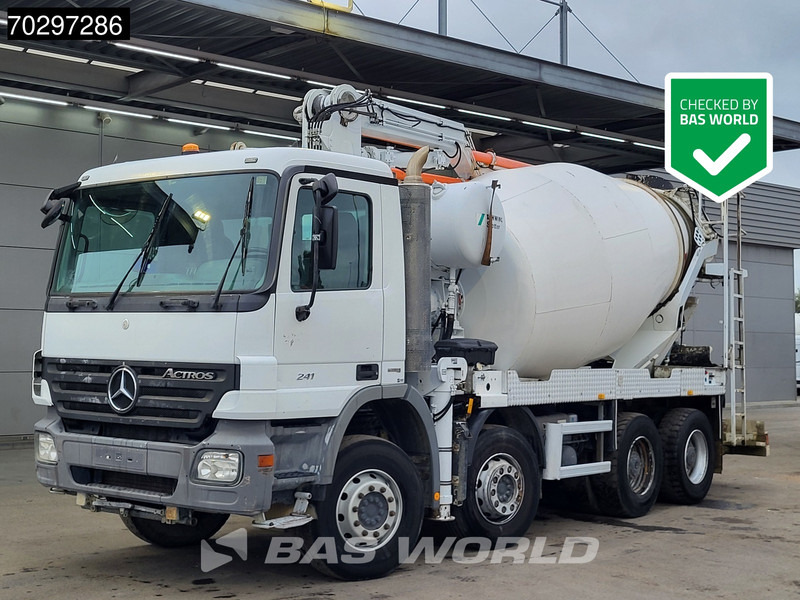 Mercedes-Benz Actros 3241 8X4 21meter Pump + 7m3 Stetter Mixer Steelsuspension Big-Axle Manual Euro 5 - Бетон помпа: снимка 1 Mercedes-Benz Actros 3241 8X4 21meter Pump + 7m3 Stetter Mixer Steelsuspension Big-Axle Manual Euro 5 - Бетон помпа: снимка 1