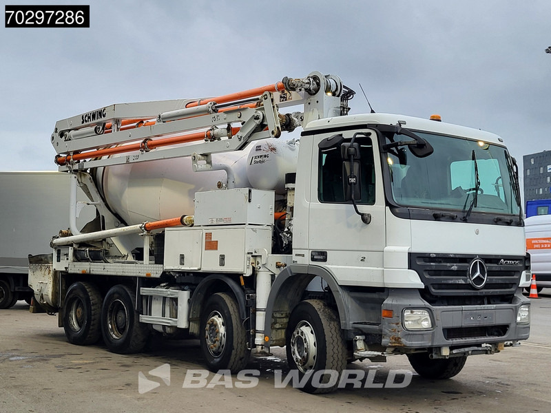Mercedes-Benz Actros 3241 8X4 21meter Pump + 7m3 Stetter Mixer Steelsuspension Big-Axle Manual Euro 5 - Бетон помпа: снимка 3 Mercedes-Benz Actros 3241 8X4 21meter Pump + 7m3 Stetter Mixer Steelsuspension Big-Axle Manual Euro 5 - Бетон помпа: снимка 3