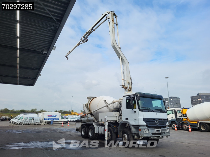 Mercedes-Benz Actros 3241 8X4 7m3 Putzmeister Mixer Big-Axle Steelsuspension Automatic Pompe+Mixer Euro 3 - Бетон помпа: снимка 5 Mercedes-Benz Actros 3241 8X4 7m3 Putzmeister Mixer Big-Axle Steelsuspension Automatic Pompe+Mixer Euro 3 - Бетон помпа: снимка 5