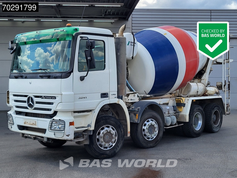 Mercedes-Benz Actros 3241 8X4 9m3 Schwing Stetter Retarder Big-Axle Steelsuspension 3-Pedals Euro 4 - Бетоновоз: снимка 1 Mercedes-Benz Actros 3241 8X4 9m3 Schwing Stetter Retarder Big-Axle Steelsuspension 3-Pedals Euro 4 - Бетоновоз: снимка 1