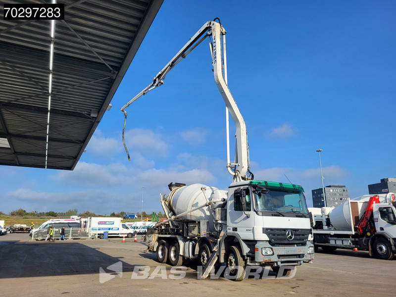 Mercedes-Benz Actros 3241 8X4 Mecbo M3-23.3/100-BZ 7m3 PUMI Big-Axle Steelsuspension Automatic Euro 4 - Бетоновоз: снимка 3 Mercedes-Benz Actros 3241 8X4 Mecbo M3-23.3/100-BZ 7m3 PUMI Big-Axle Steelsuspension Automatic Euro 4 - Бетоновоз: снимка 3