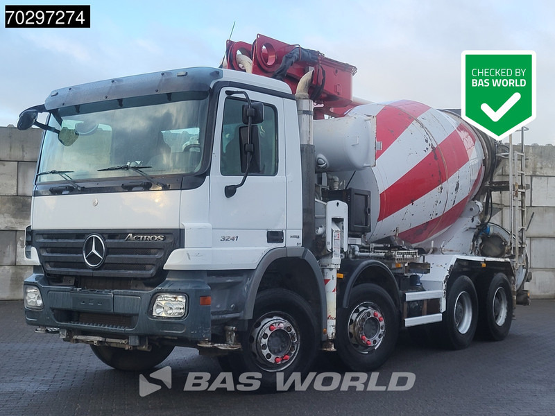 Mercedes-Benz Actros 3241 8X4 Putzmeister M24-3 Pump + 9m3 LIEBHERR Mixer Steelsuspension 3-Pedals Euro 4 - Бетон помпа: снимка 1 Mercedes-Benz Actros 3241 8X4 Putzmeister M24-3 Pump + 9m3 LIEBHERR Mixer Steelsuspension 3-Pedals Euro 4 - Бетон помпа: снимка 1