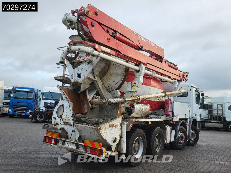 Mercedes-Benz Actros 3241 8X4 Putzmeister M24-3 Pump + 9m3 LIEBHERR Mixer Steelsuspension 3-Pedals Euro 4 - Бетон помпа: снимка 5 Mercedes-Benz Actros 3241 8X4 Putzmeister M24-3 Pump + 9m3 LIEBHERR Mixer Steelsuspension 3-Pedals Euro 4 - Бетон помпа: снимка 5